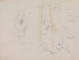 Ark fra Blake-Varley Skitsebog fra 1819, side 37 og 38